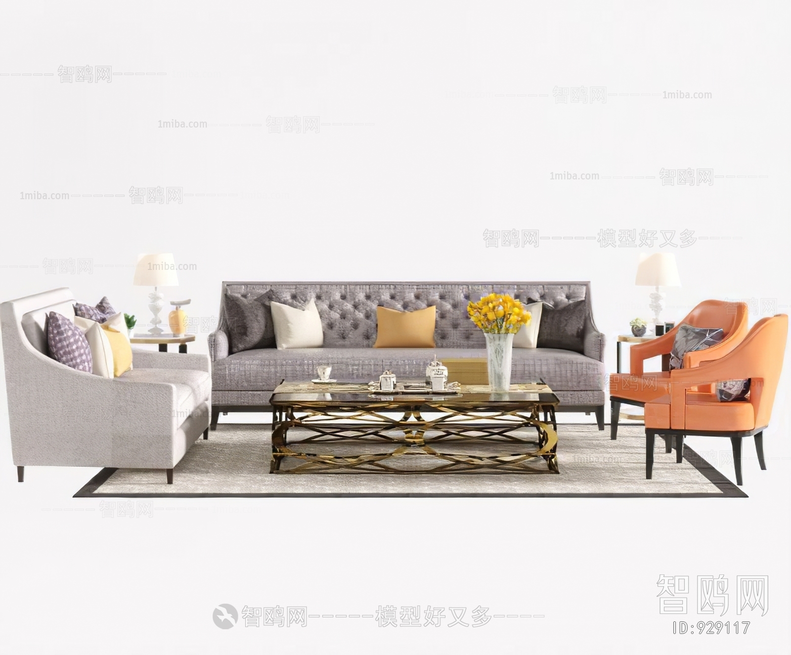 Post Modern Style Sofa Combination