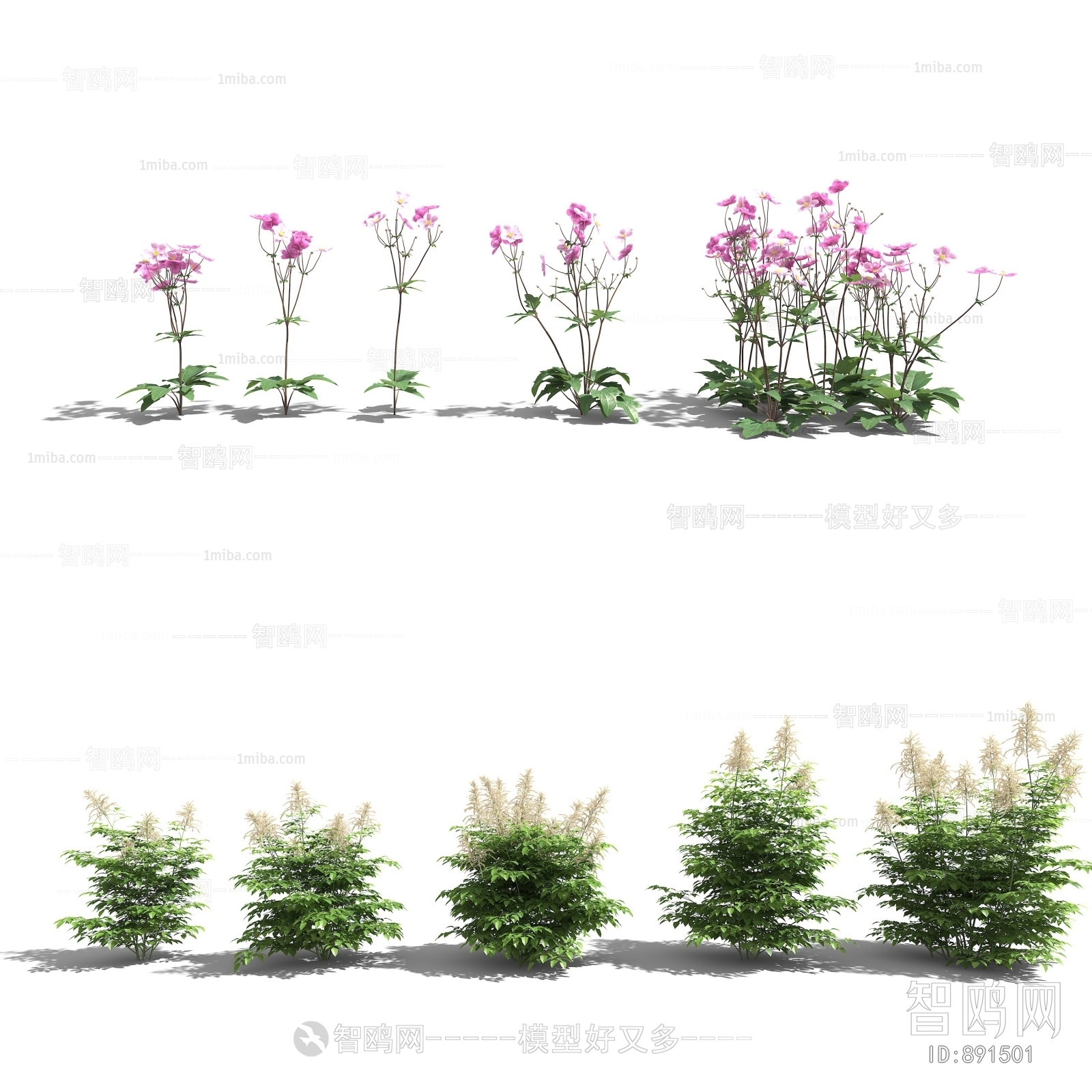 Modern Tree/shrub/grass