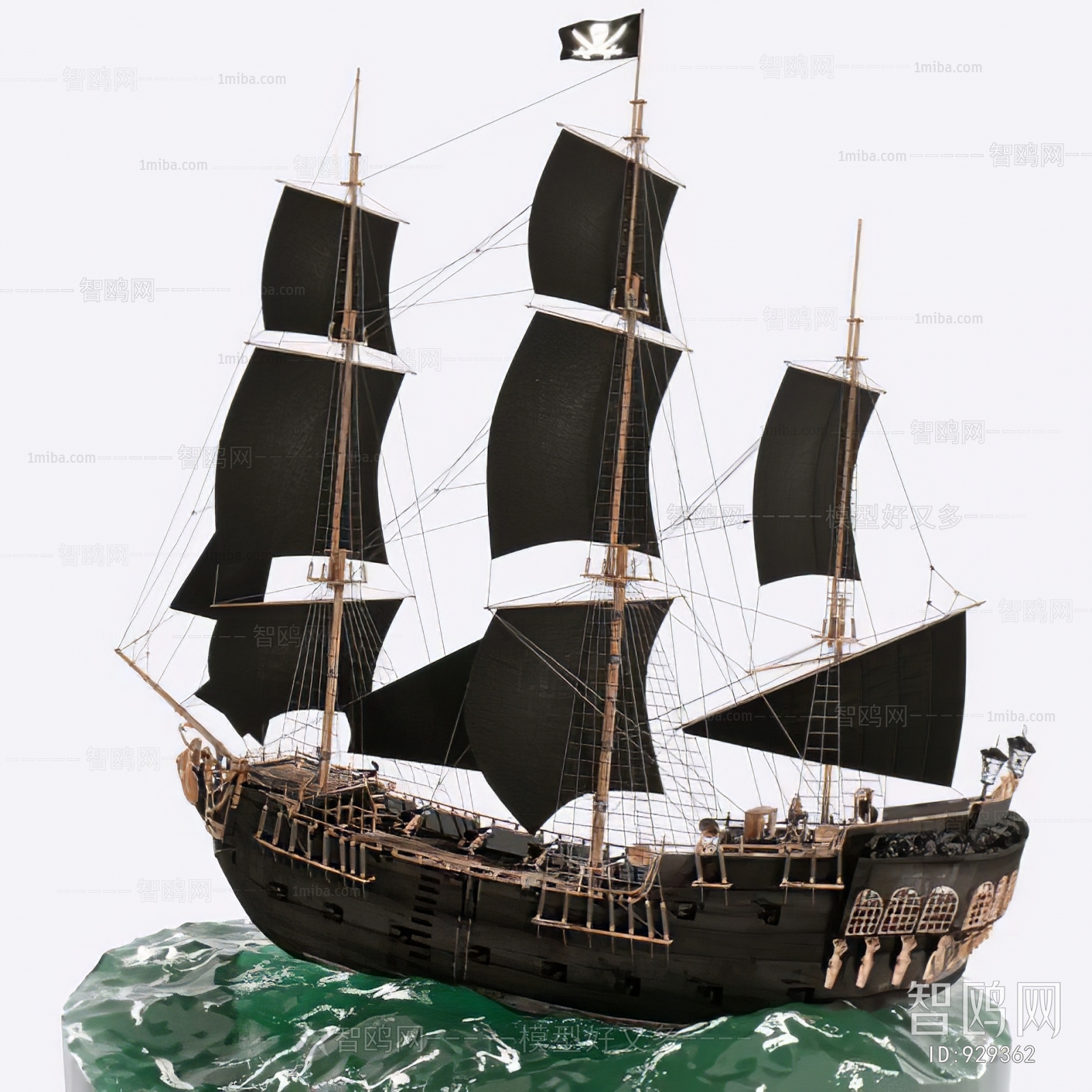 复古船模型
