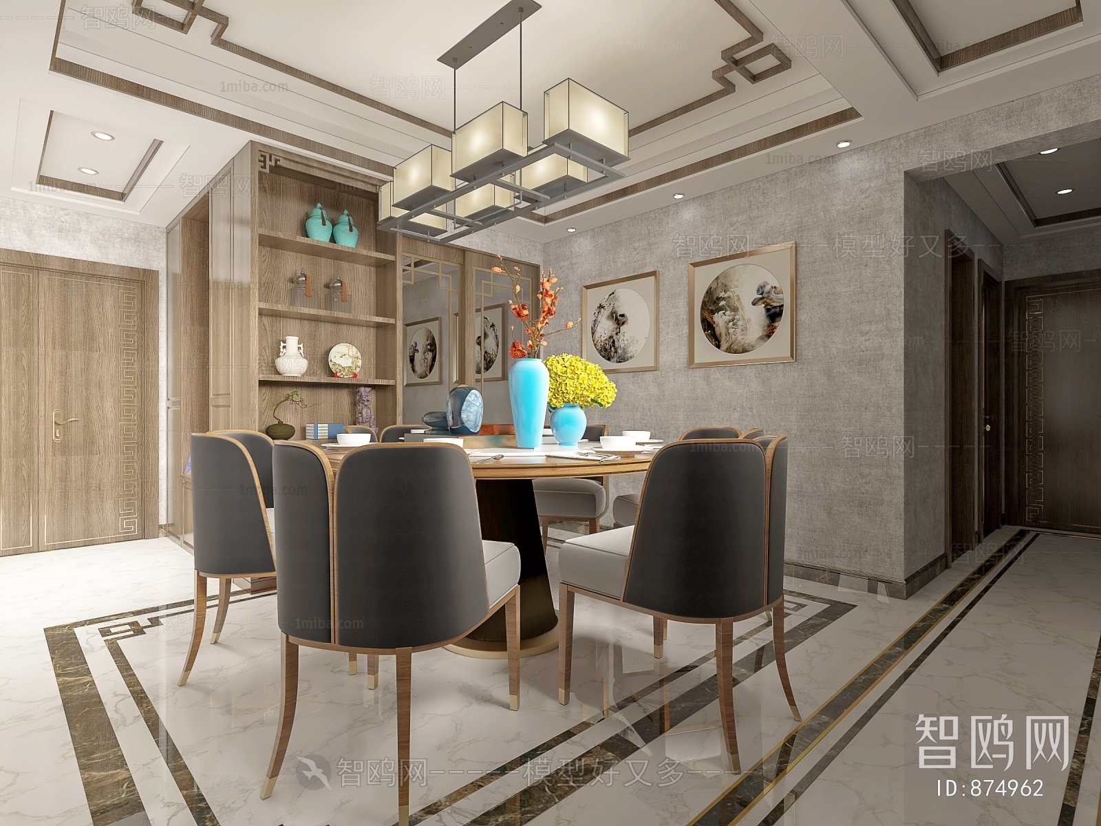 New Chinese Style Dining Room