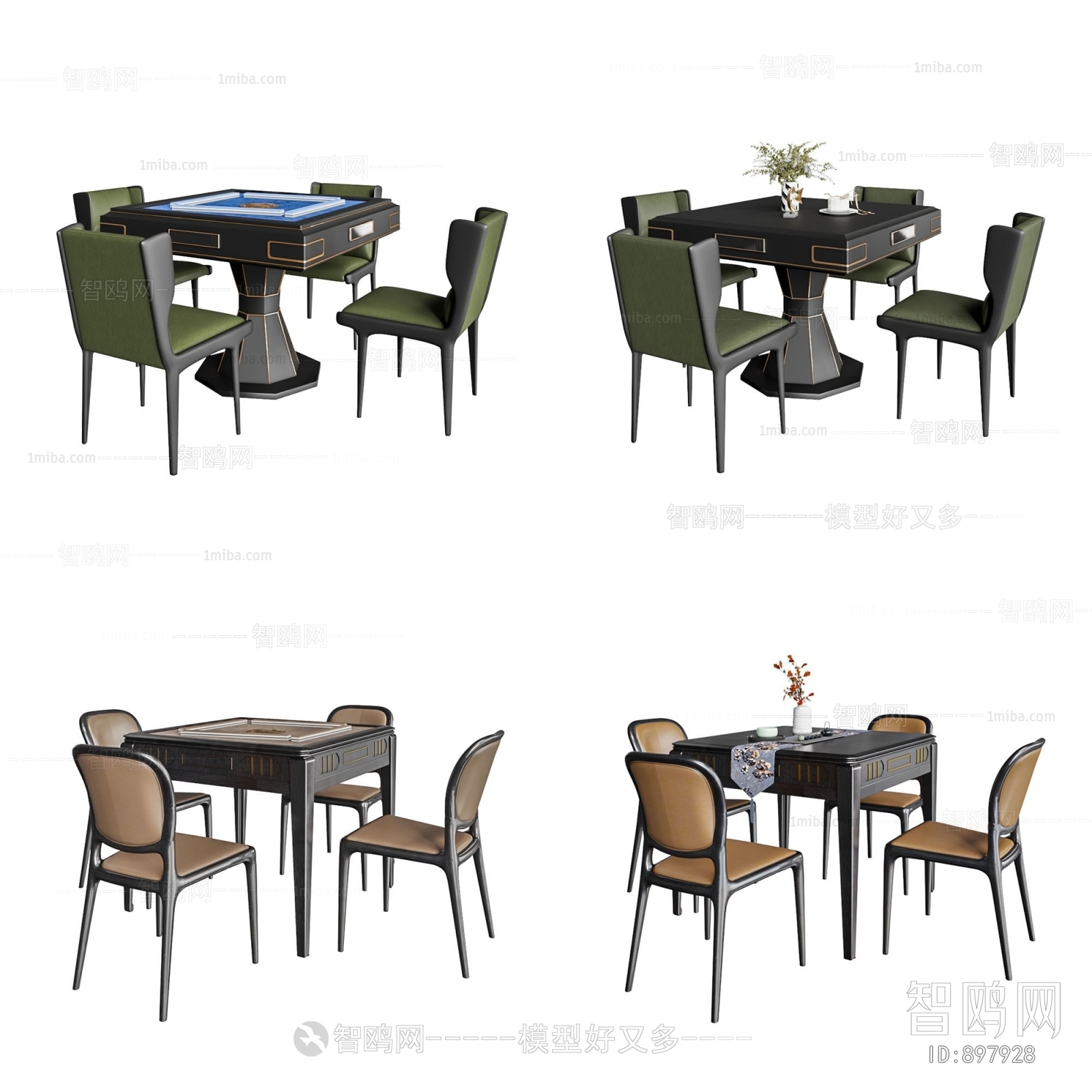 New Chinese Style Mahjong Tables And Chairs