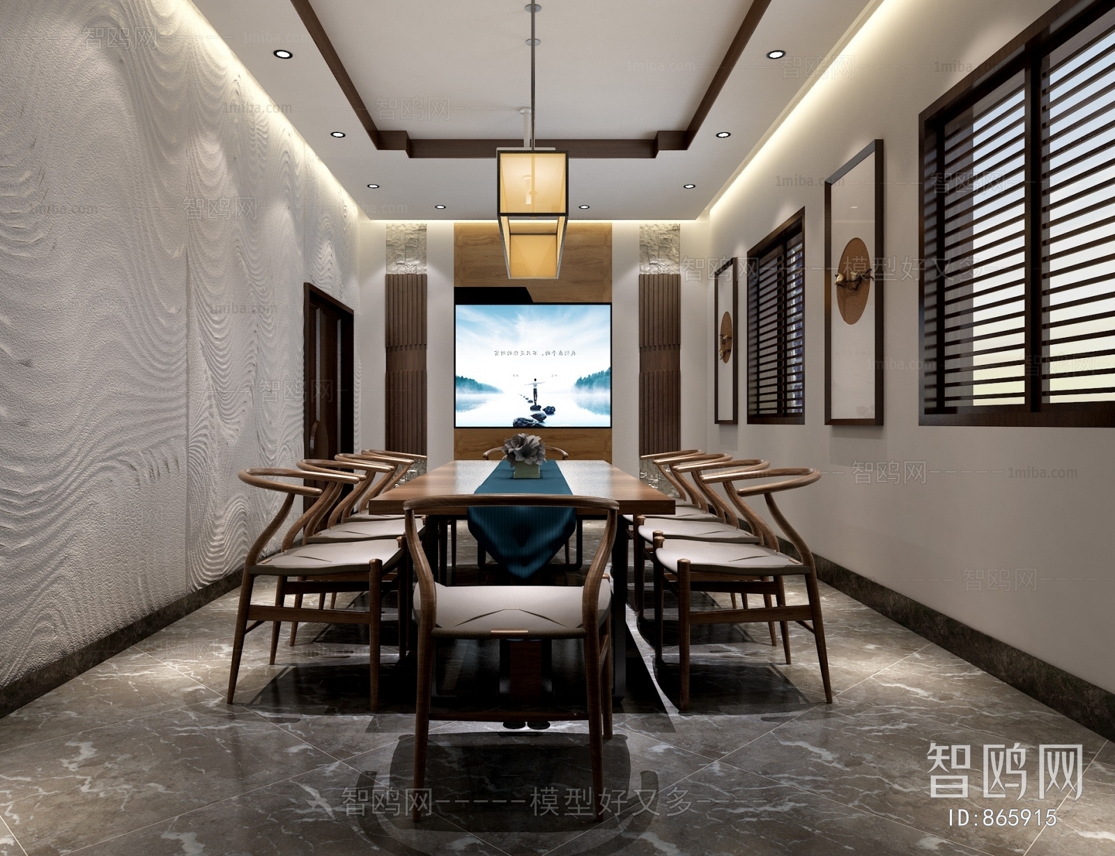 New Chinese Style Meeting Room