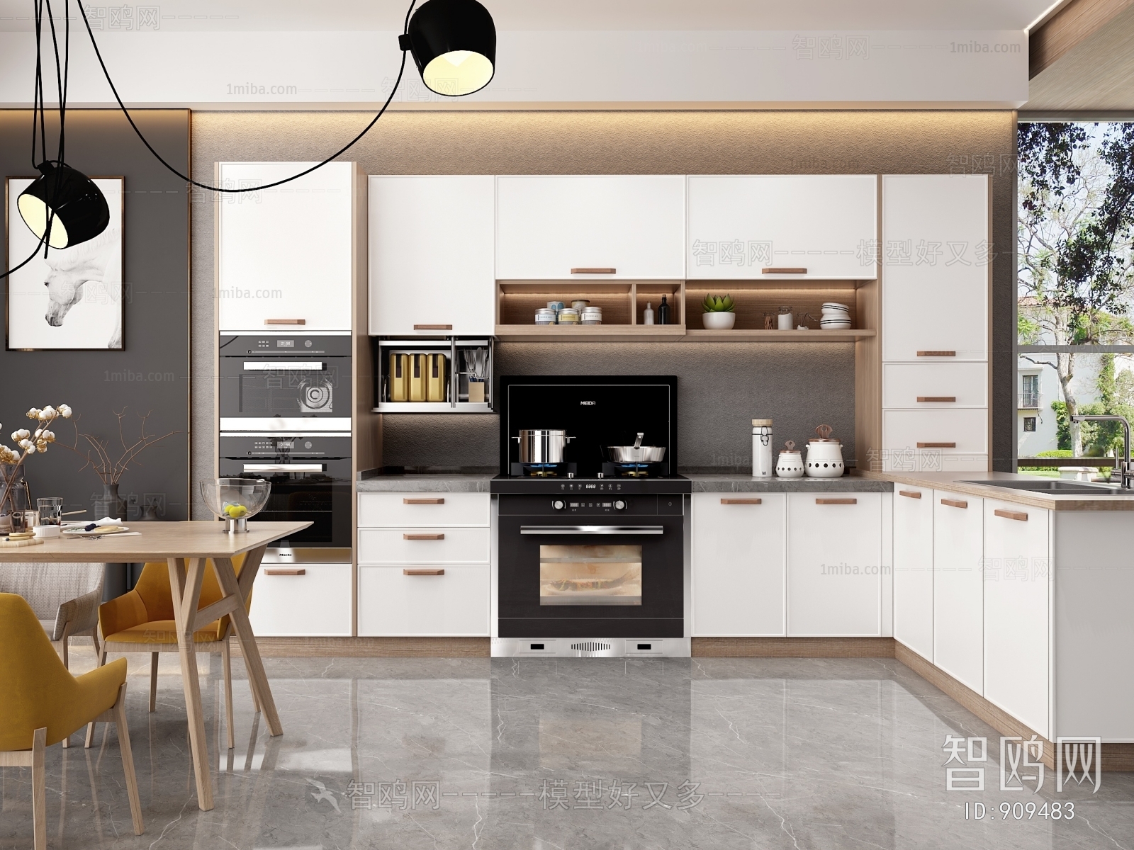 Nordic Style Open Kitchen