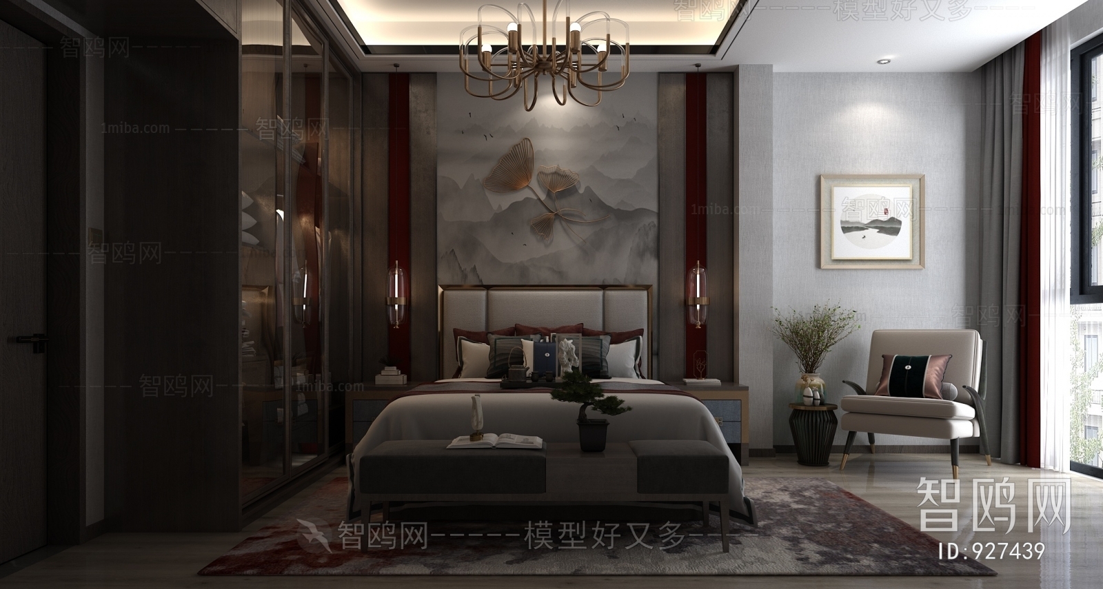 Japanese Style New Chinese Style Bedroom
