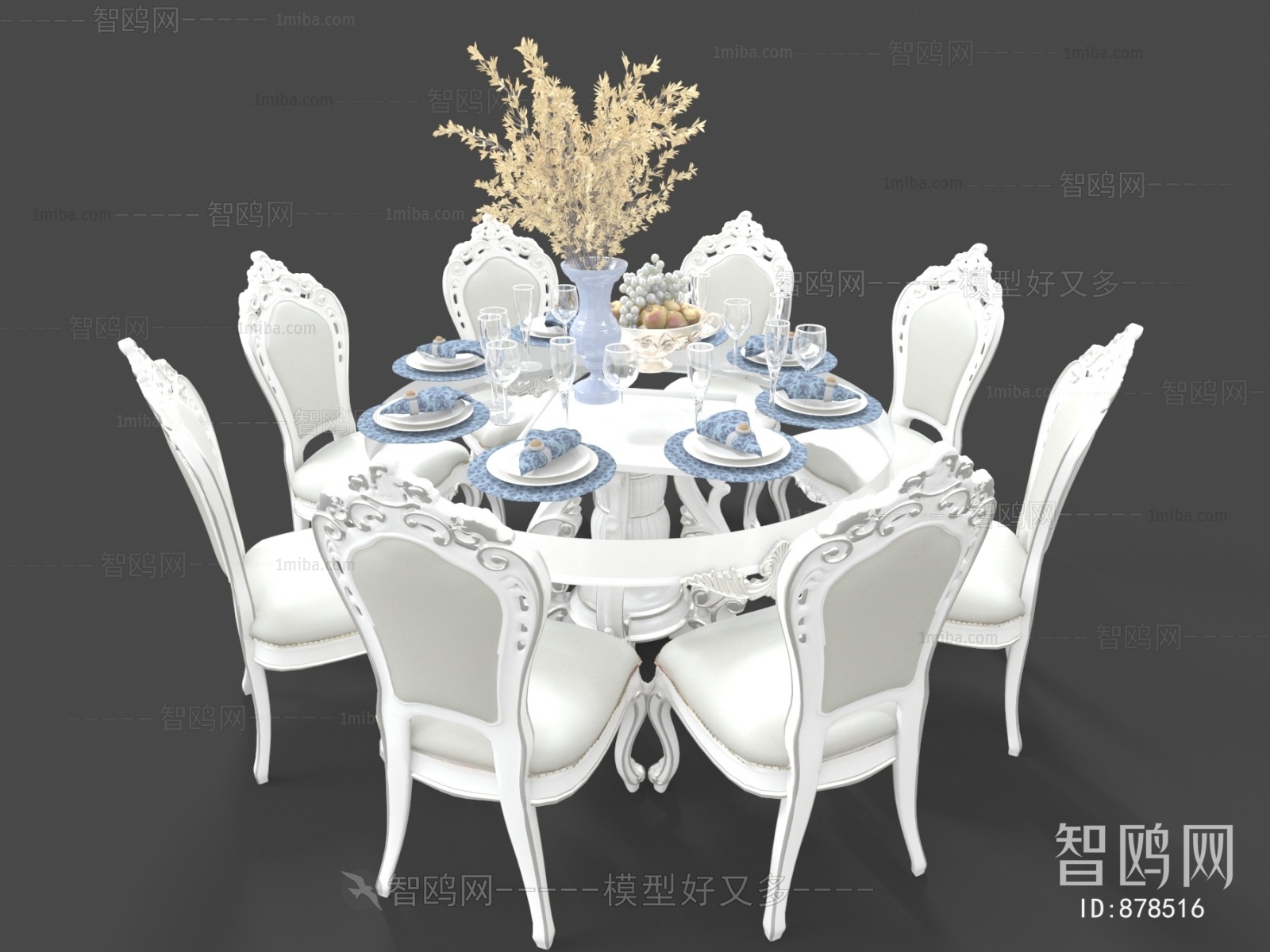 European Style Dining Table And Chairs