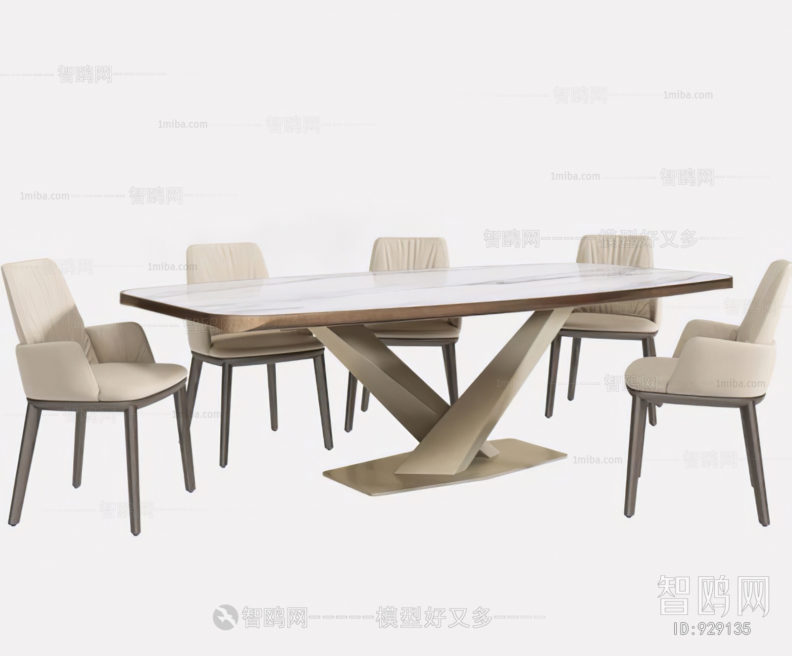 Post Modern Style Dining Table And Chairs