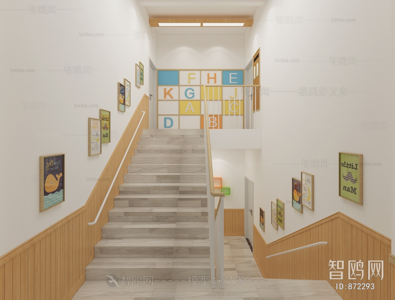 日式幼儿园楼梯间