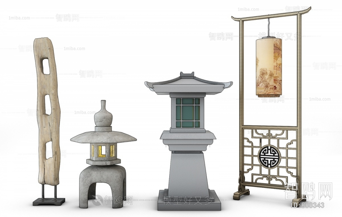 New Chinese Style Floor Lamp