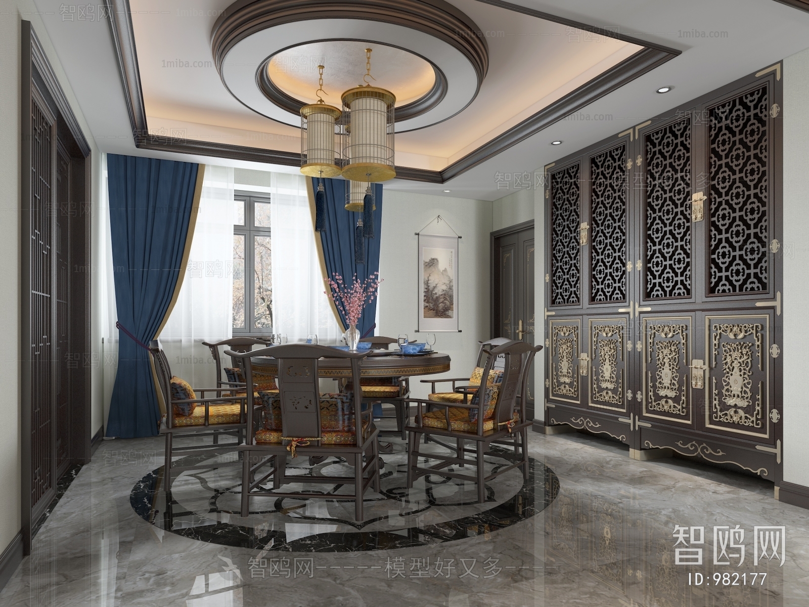 New Chinese Style Dining Room