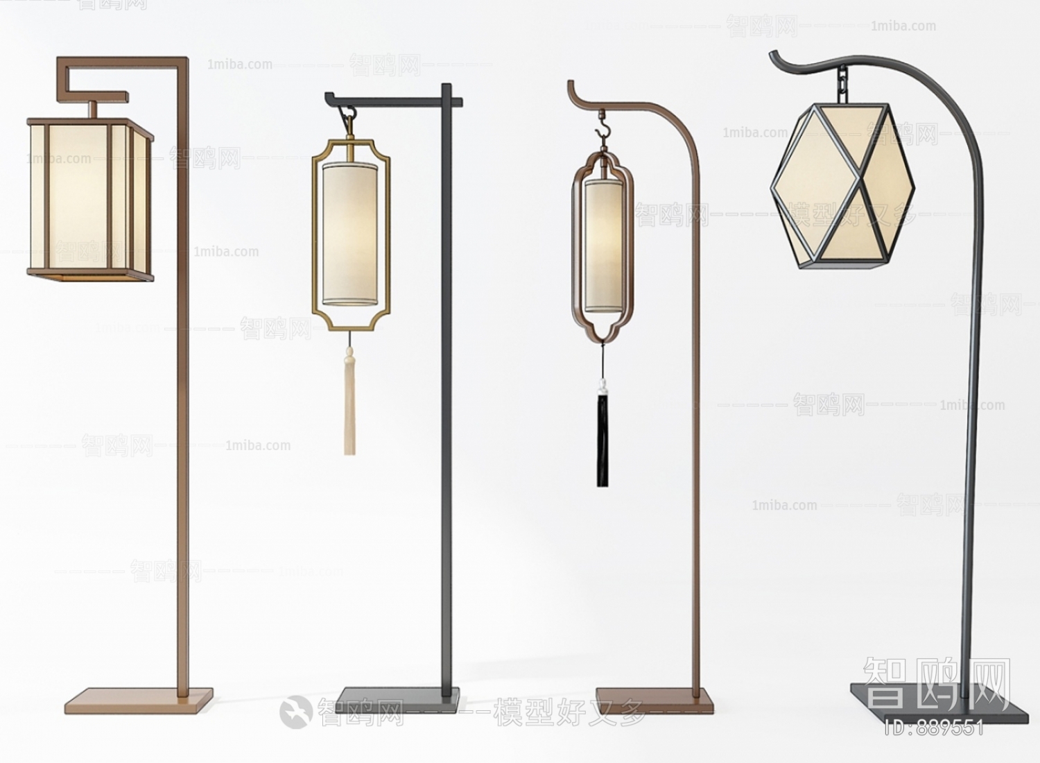 New Chinese Style Floor Lamp