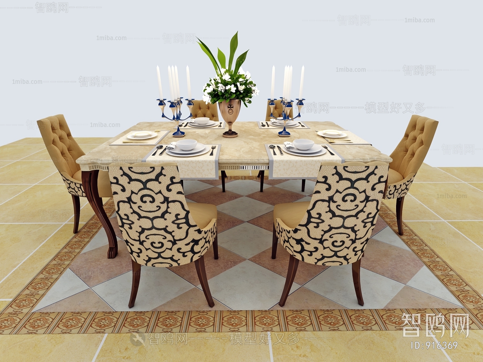 American Style Dining Table And Chairs