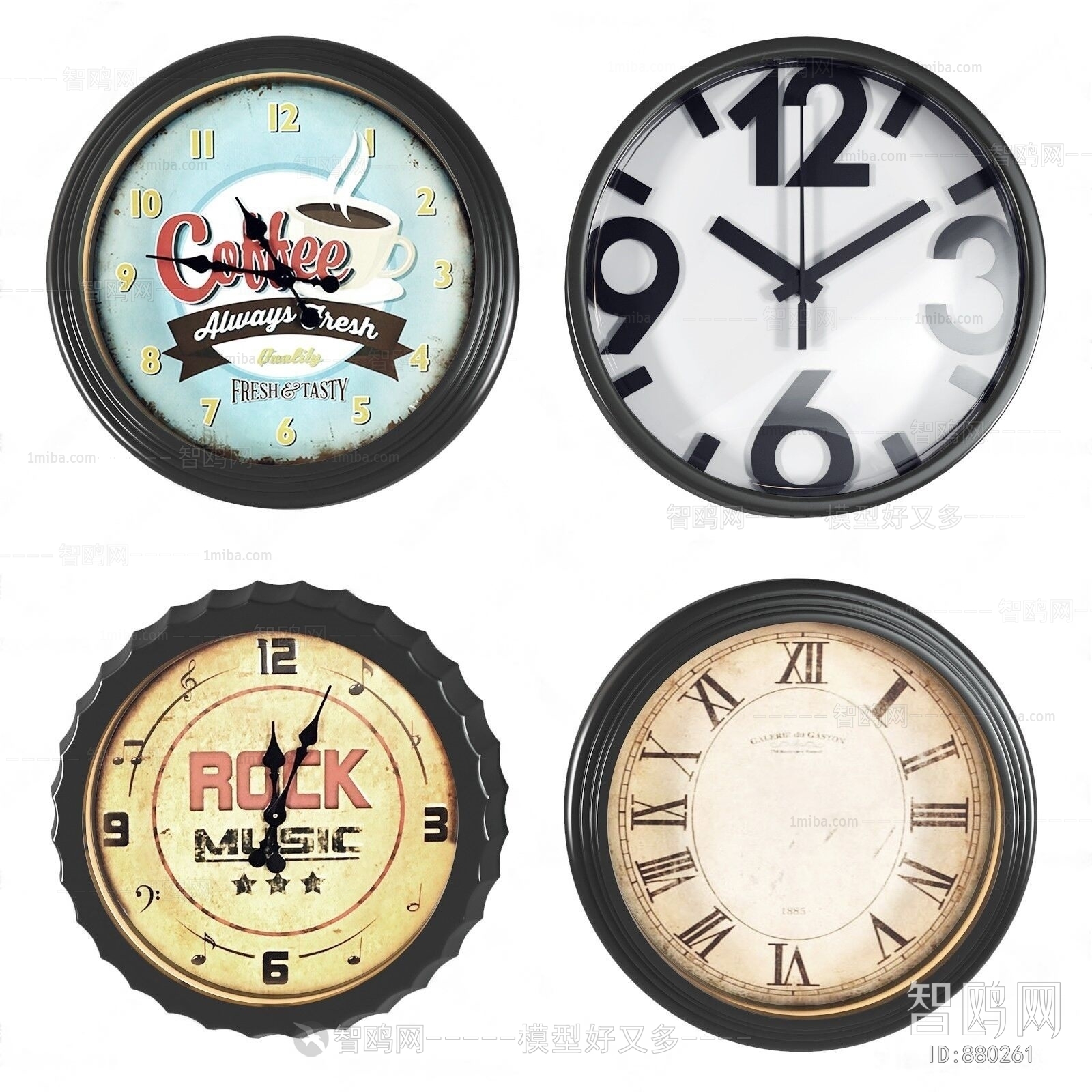 Industrial Style Wall Clock