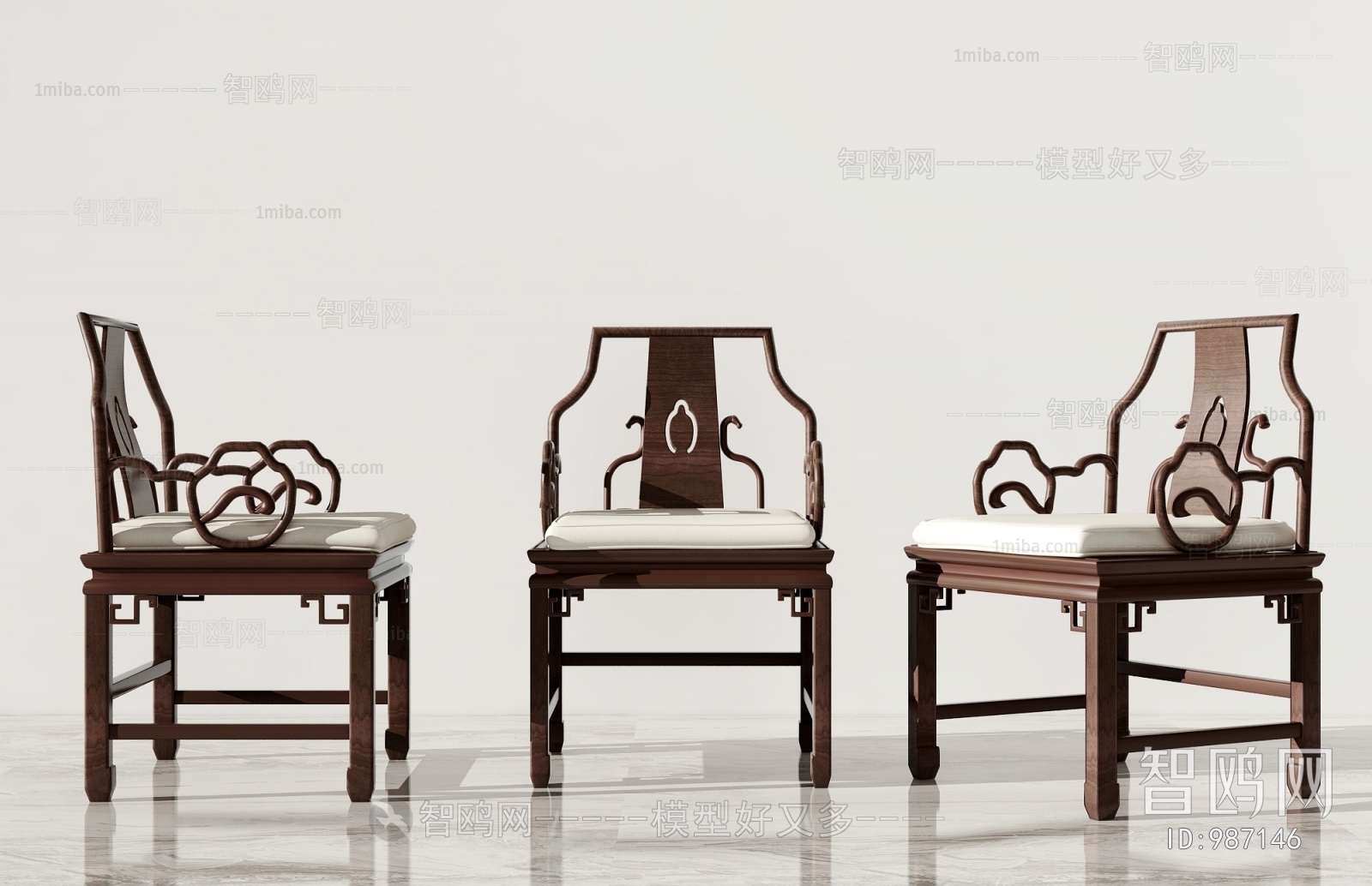 New Chinese Style Single Chair