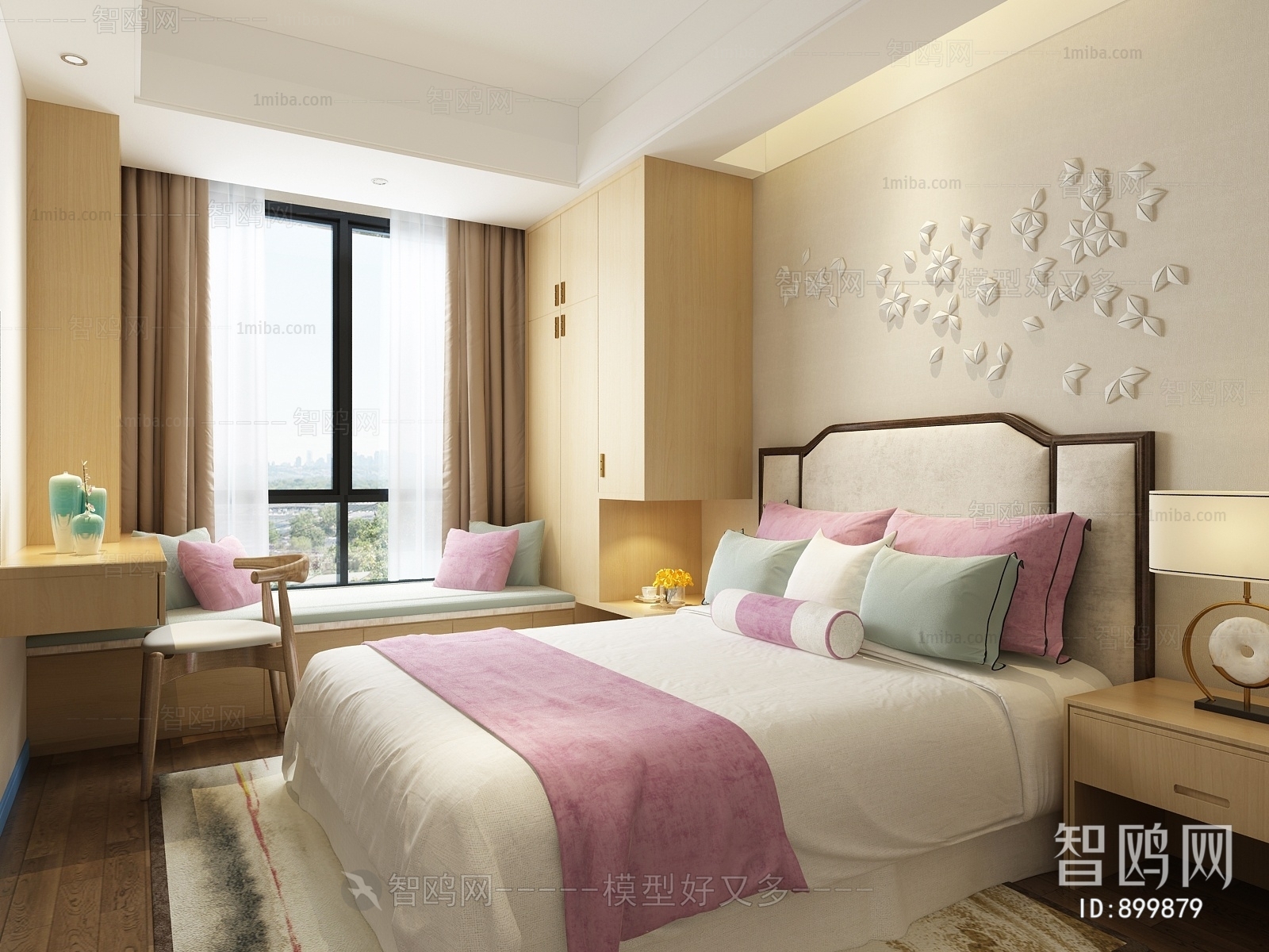 New Chinese Style Bedroom