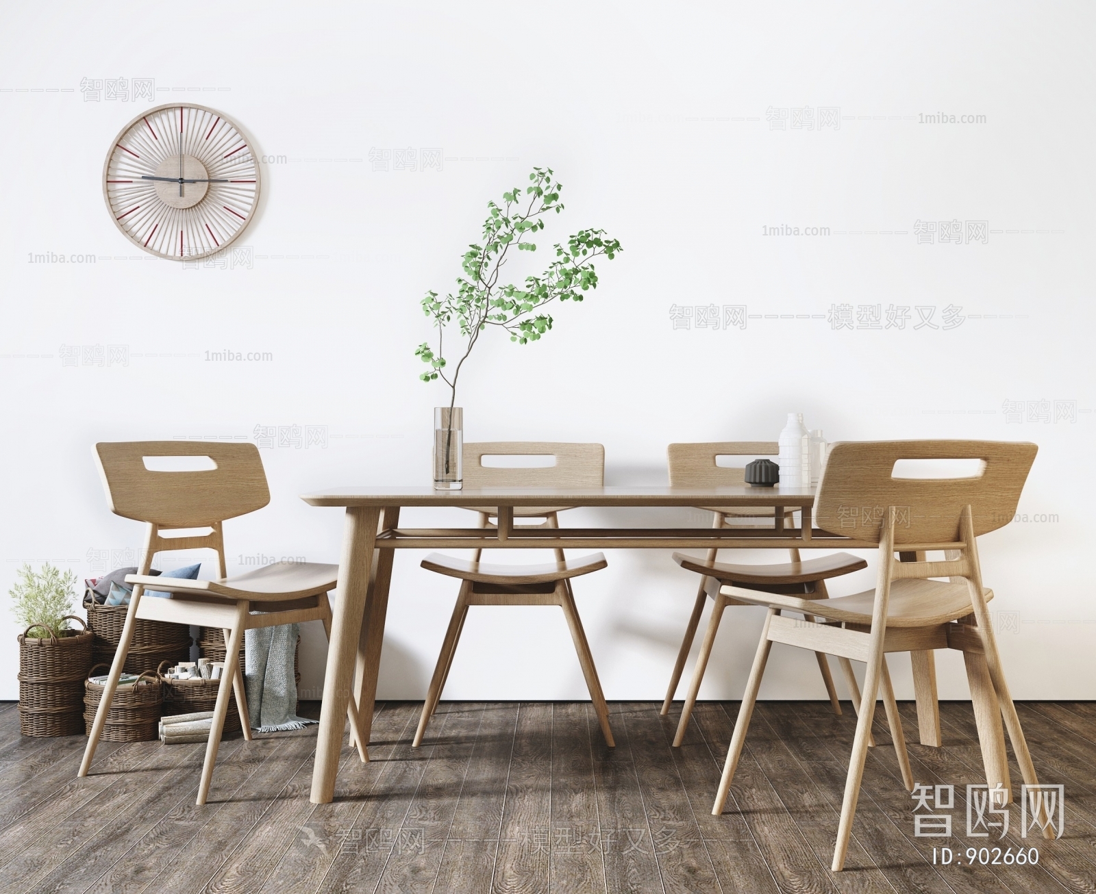 Nordic Style Dining Table And Chairs