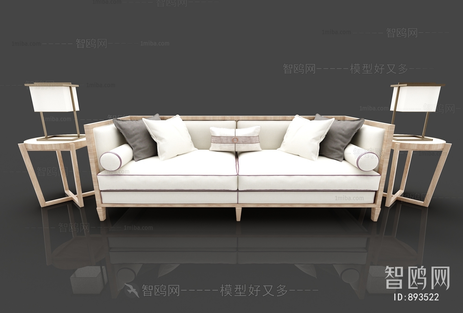 New Chinese Style A Sofa For Two