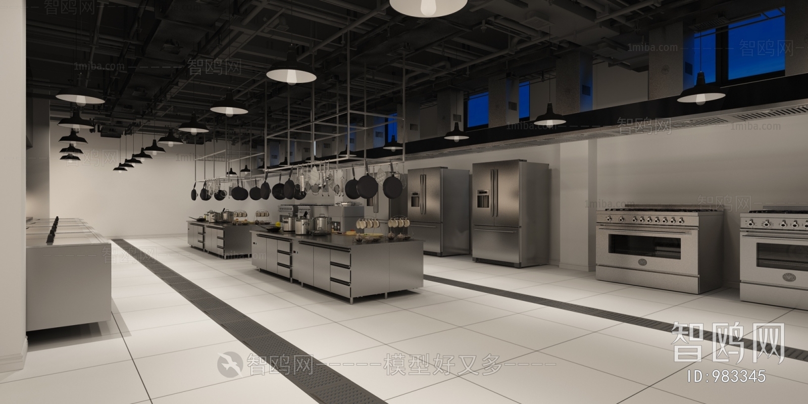 Industrial Style Central Kitchen