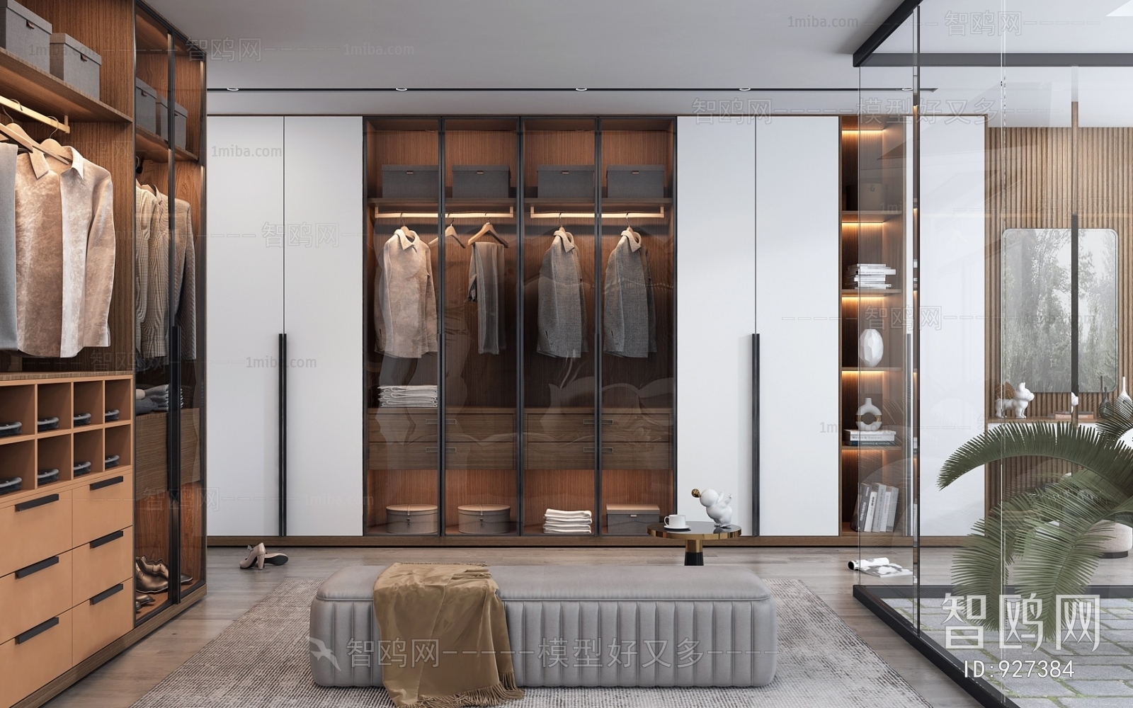 Modern Clothes Storage Area