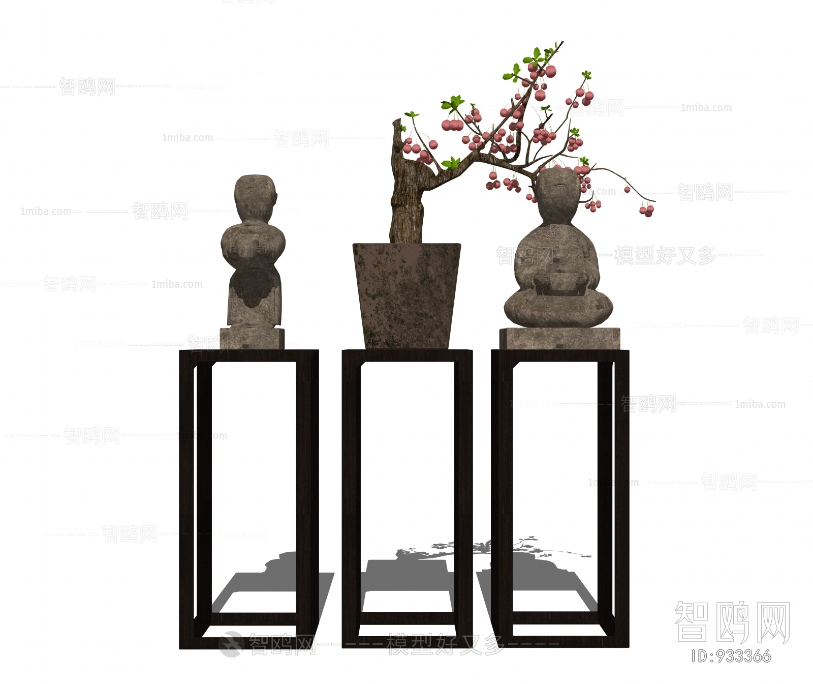 Chinese Style Flower Shelf