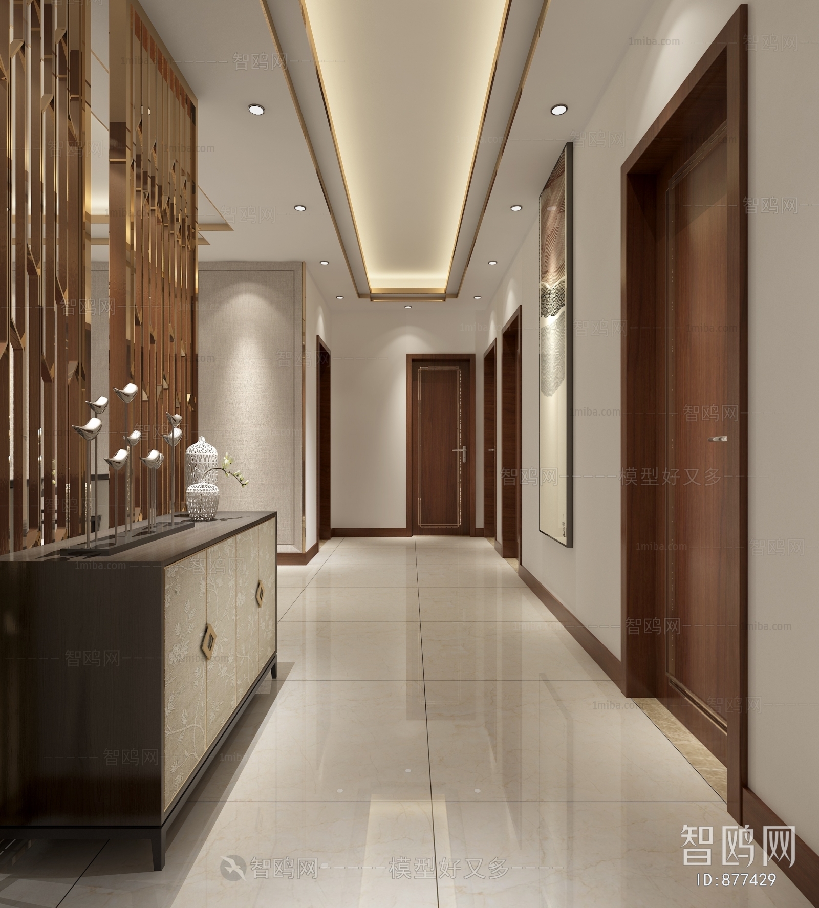 New Chinese Style Hallway