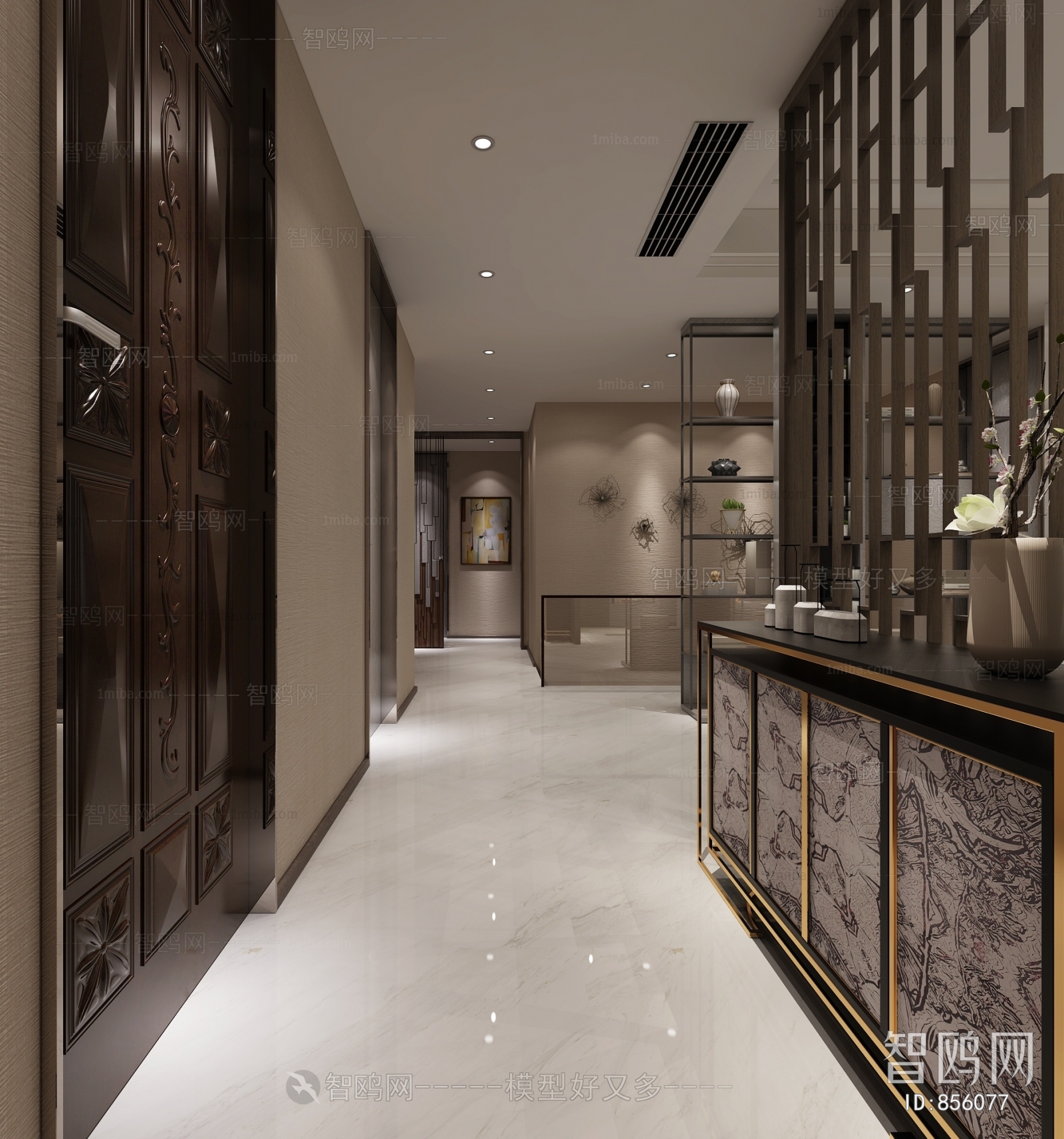 New Chinese Style Hallway