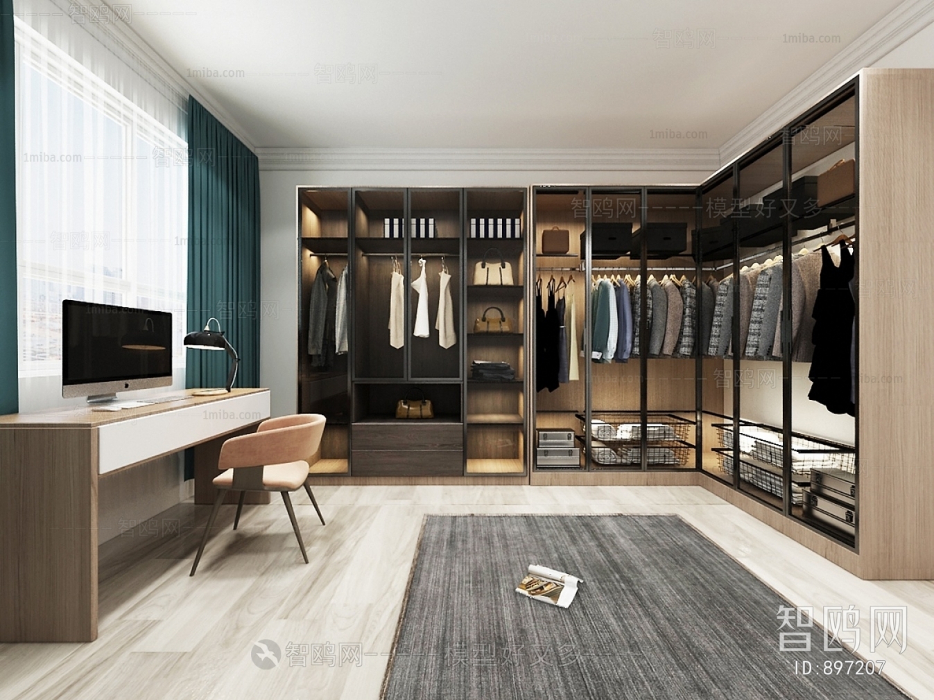 Modern Clothes Storage Area