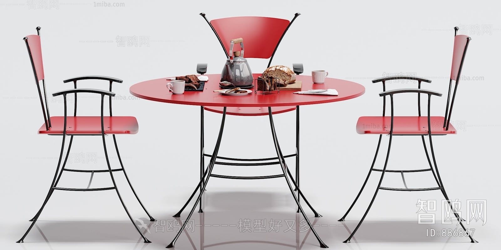 Industrial Style Dining Table And Chairs