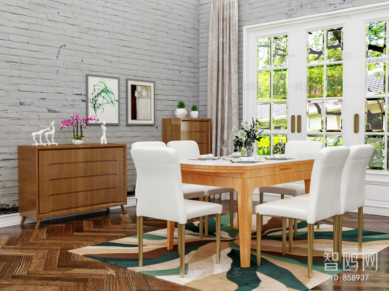 Nordic Style Dining Table And Chairs