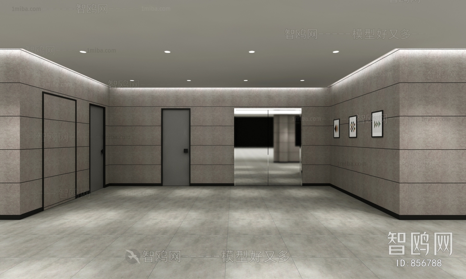 Modern Corridor/elevator Hall