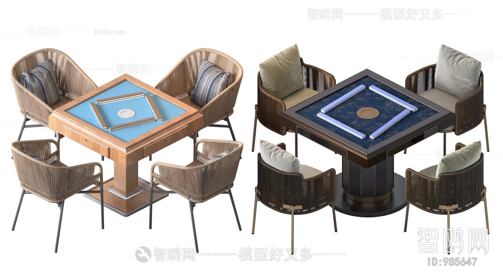 Modern Mahjong Tables And Chairs