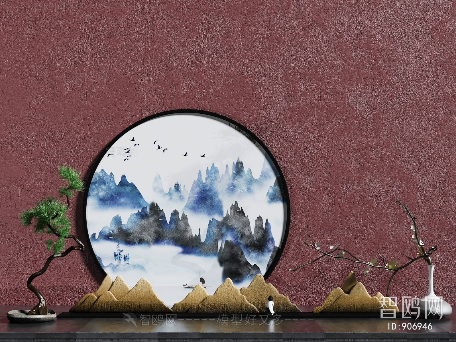 New Chinese Style Decorative Set