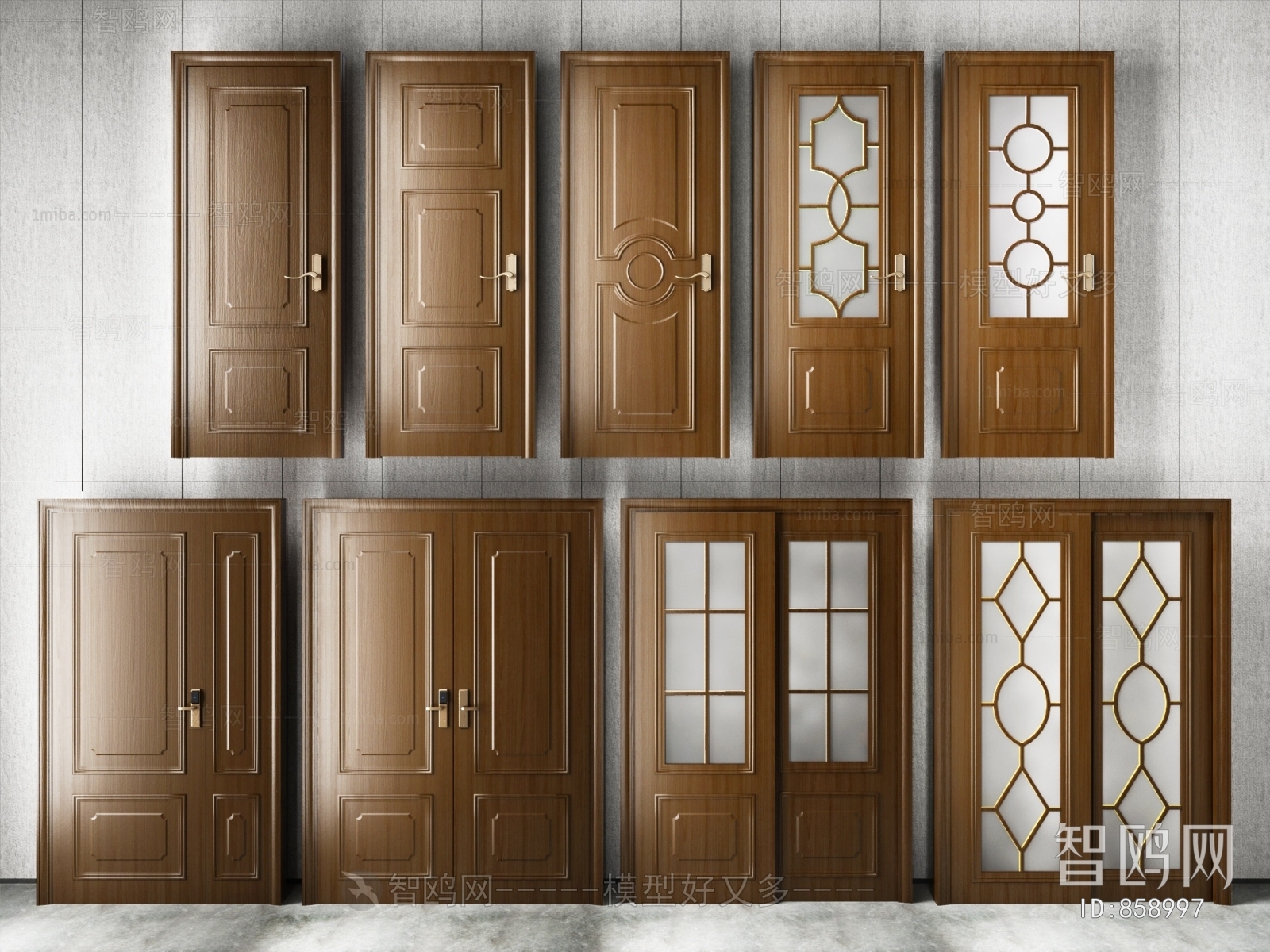 Simple European Style Door