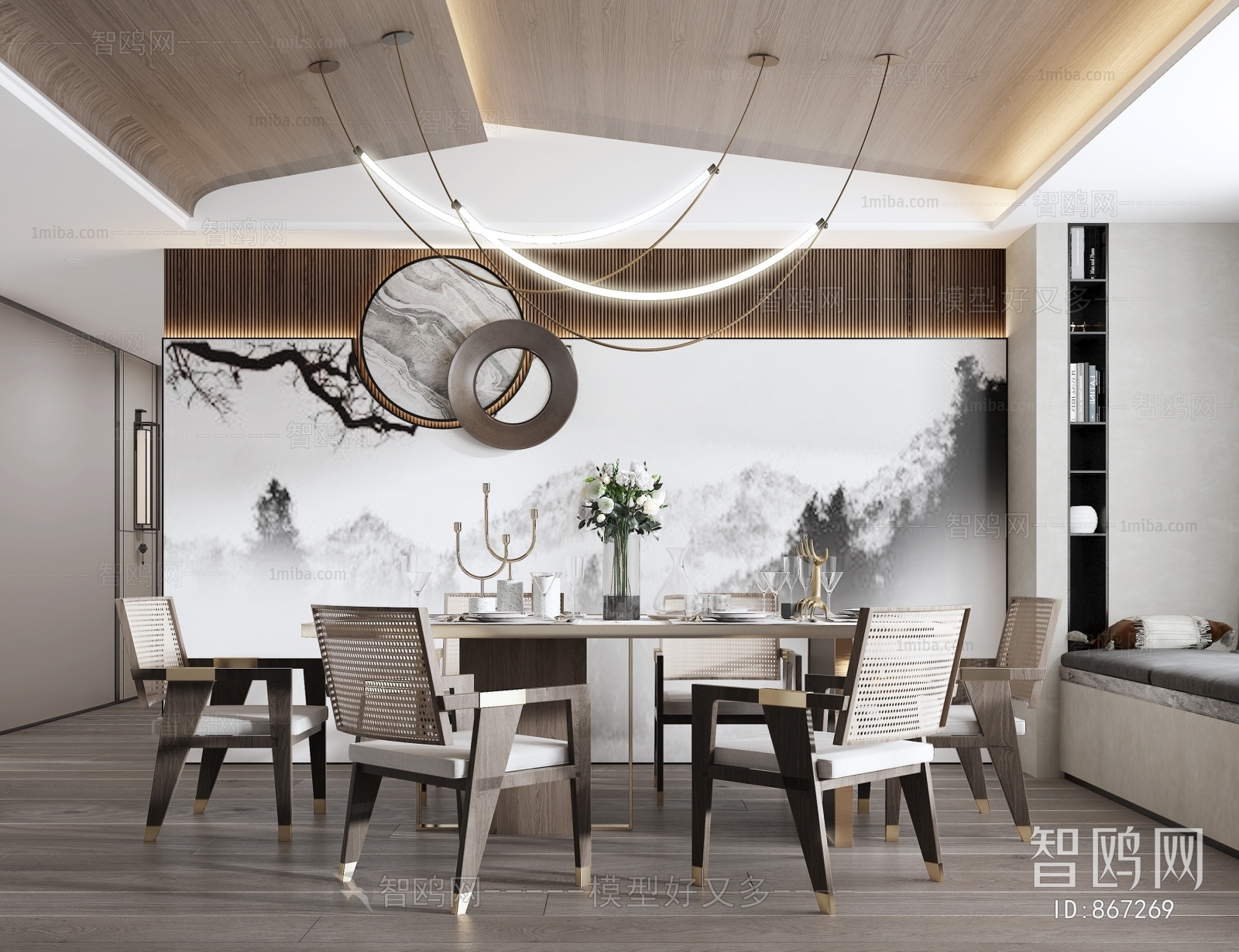 New Chinese Style Dining Room