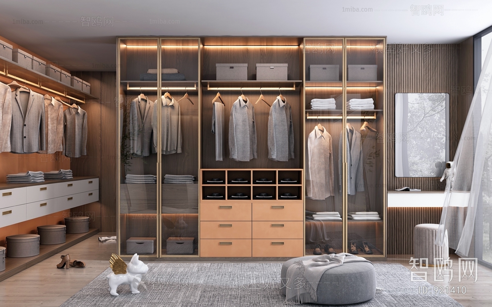 Modern Clothes Storage Area