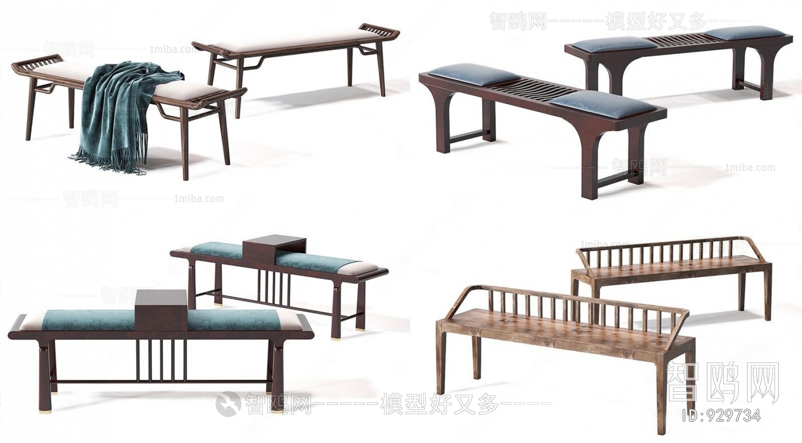 New Chinese Style Bench