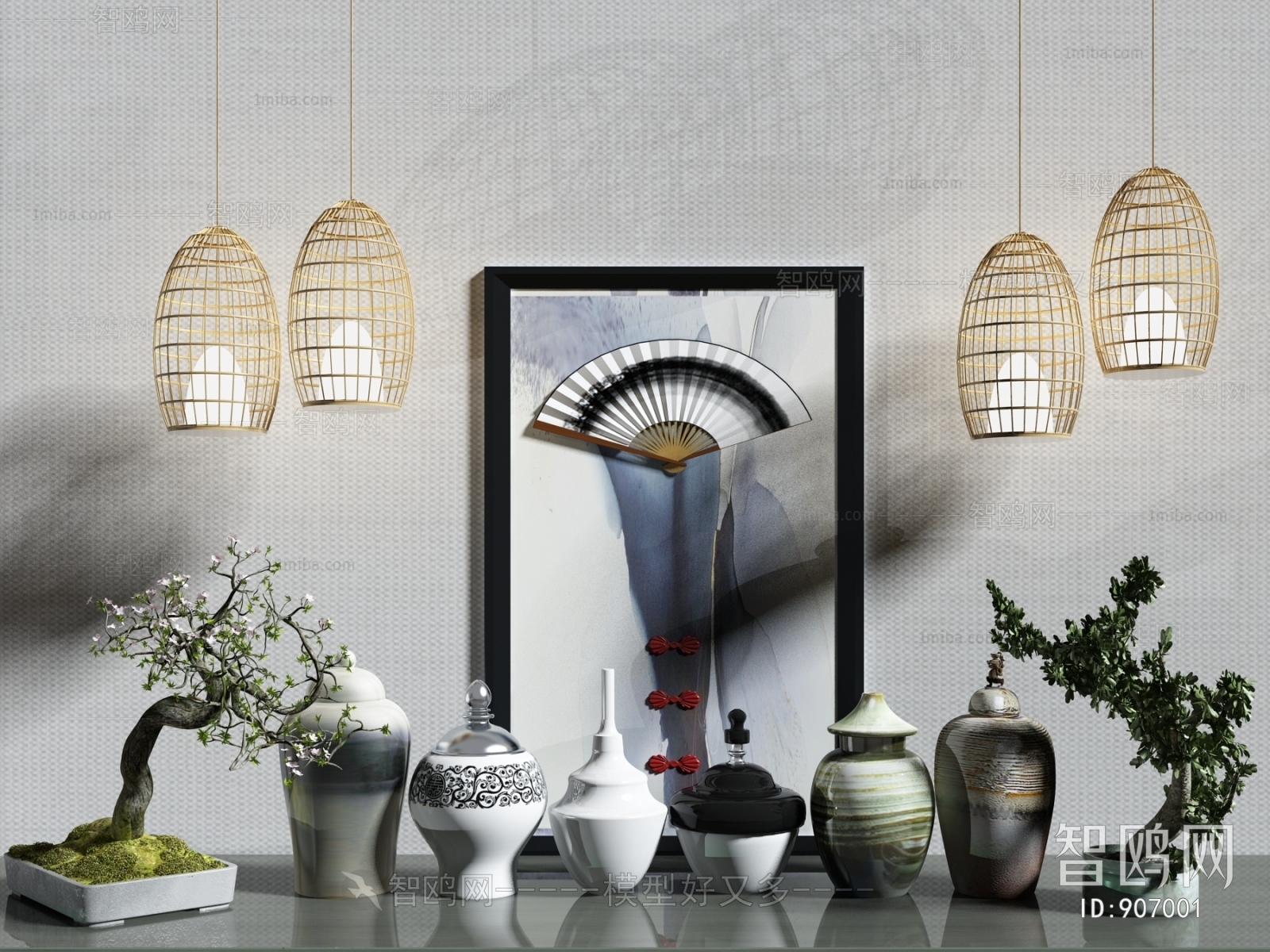 New Chinese Style Decorative Set