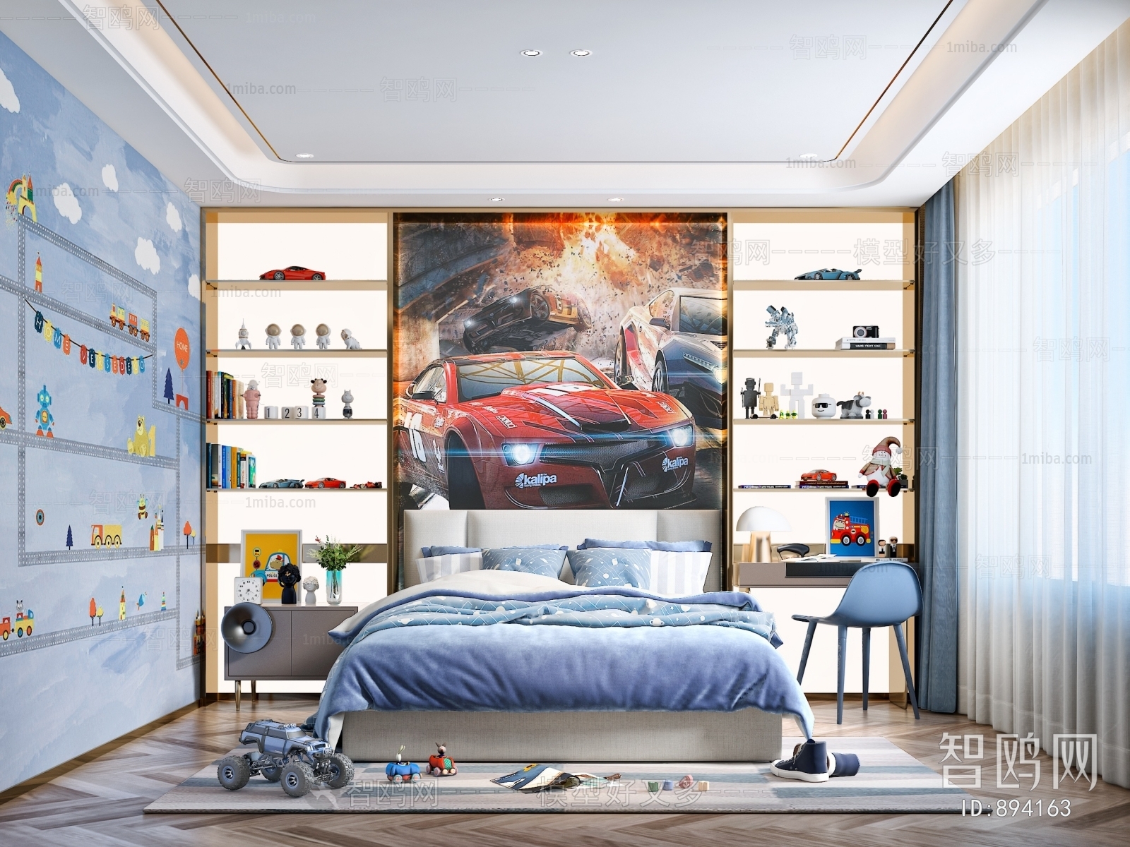 Modern Boy's Room And Son's Room