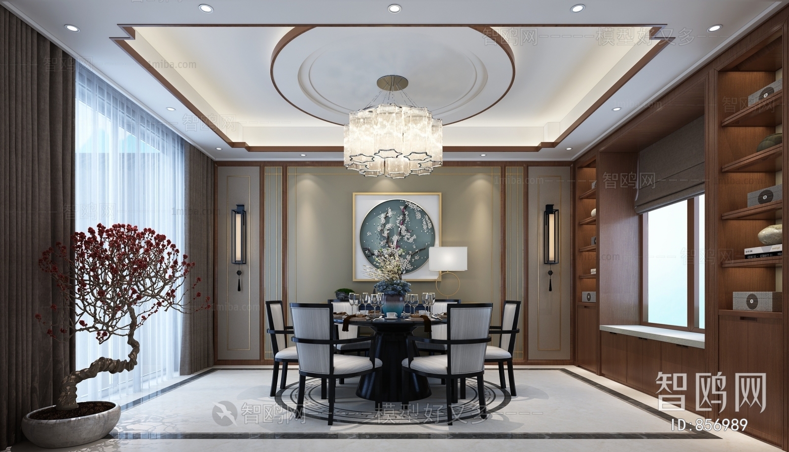 New Chinese Style Dining Room