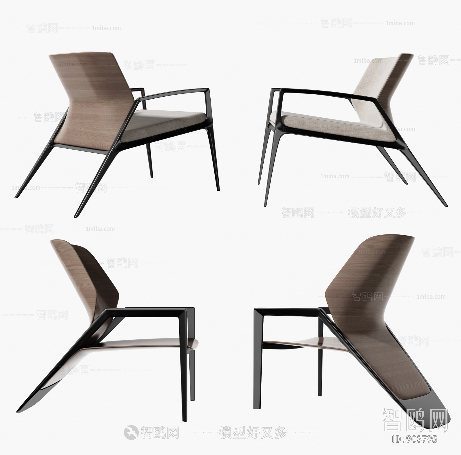 New Chinese Style Lounge Chair