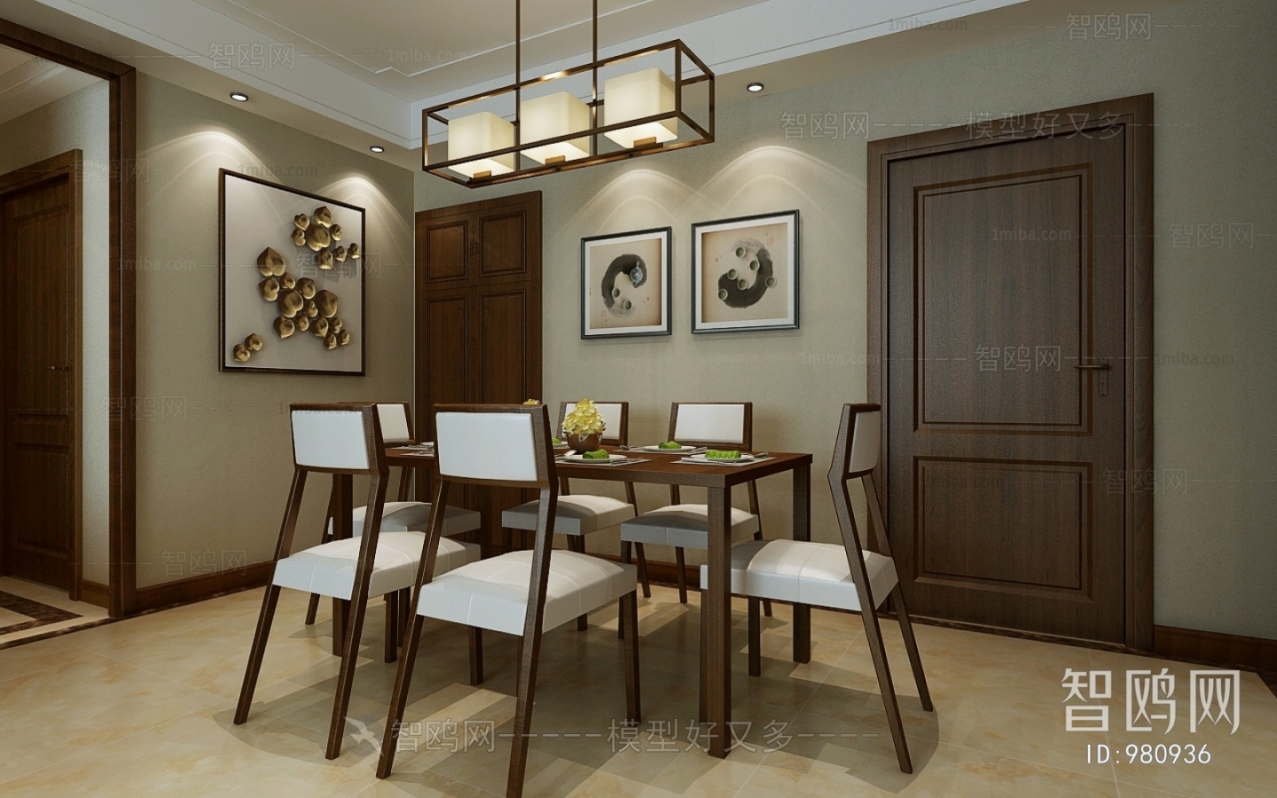 New Chinese Style Dining Room