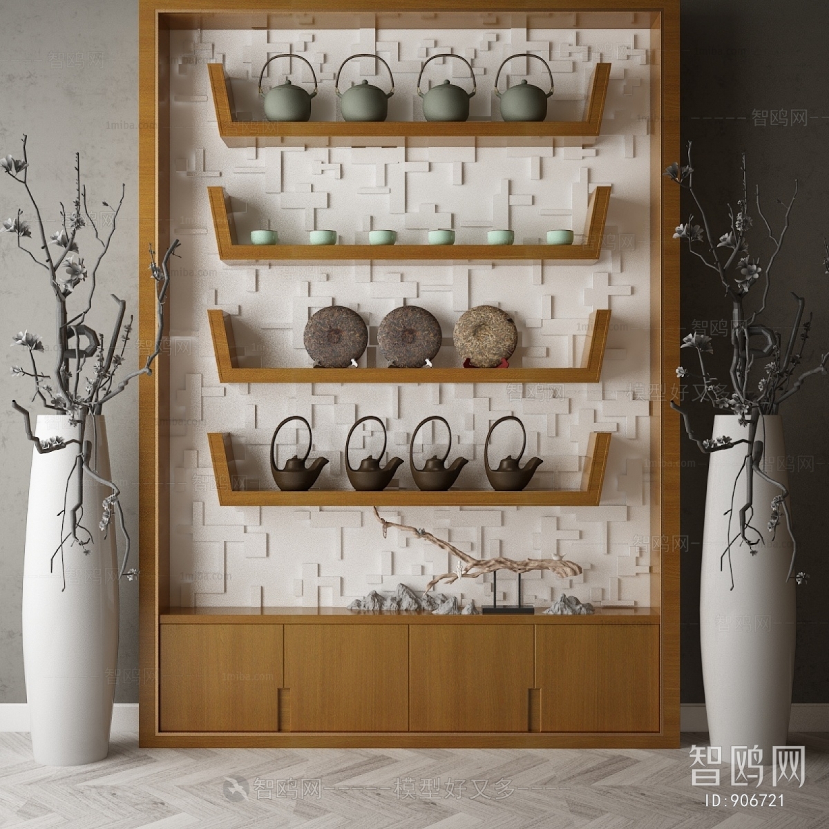 New Chinese Style Decorative Cabinet