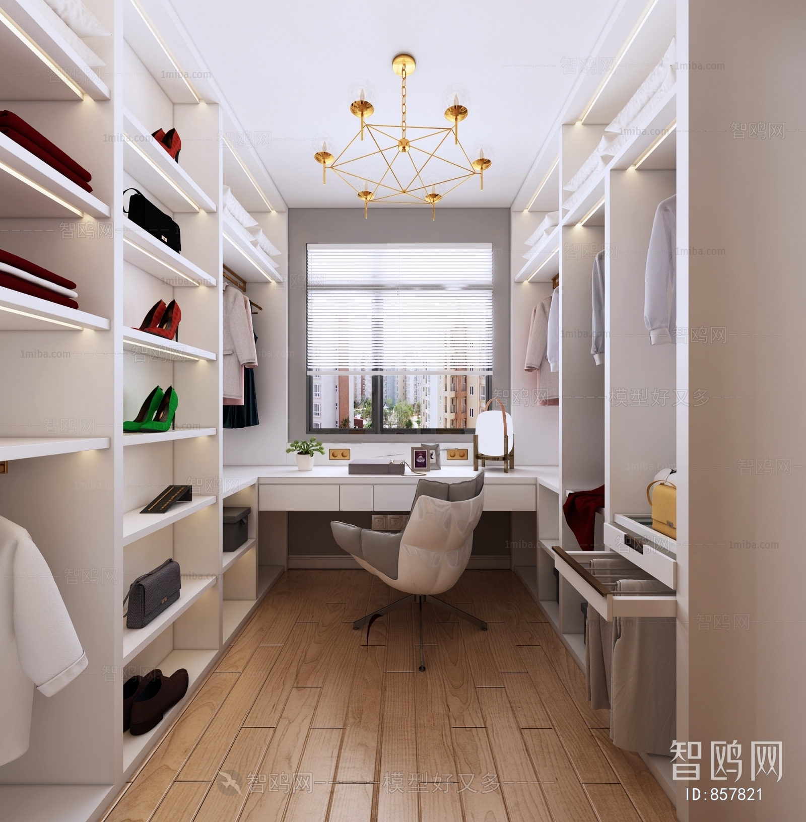 Modern Clothes Storage Area