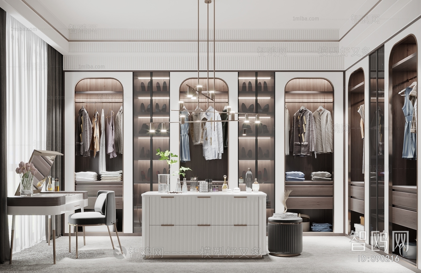 Modern Clothes Storage Area