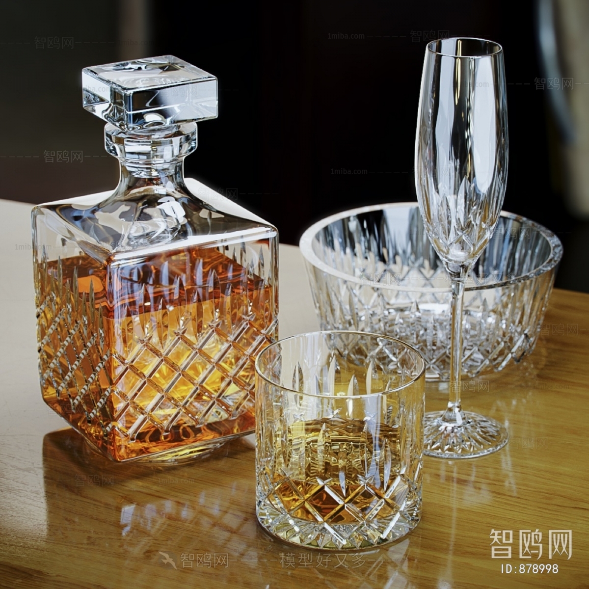 美式水晶玻璃雕花威士忌酒杯酒瓶酒壶