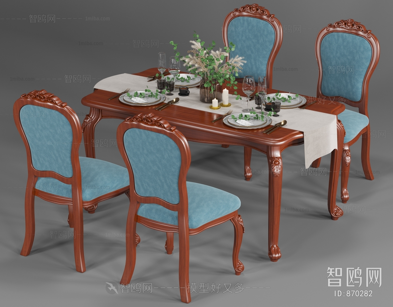 European Style Dining Table And Chairs