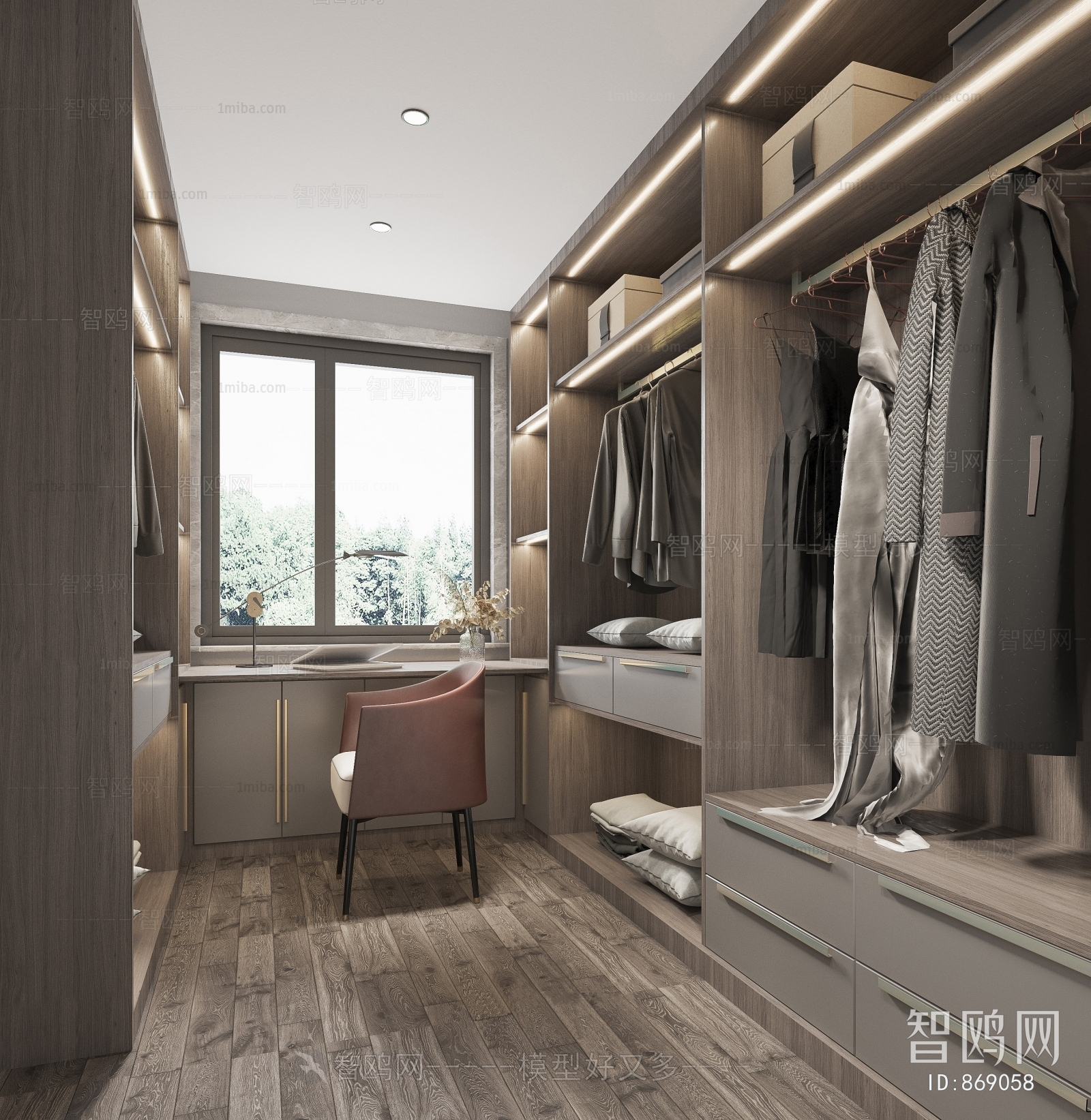 Modern Clothes Storage Area