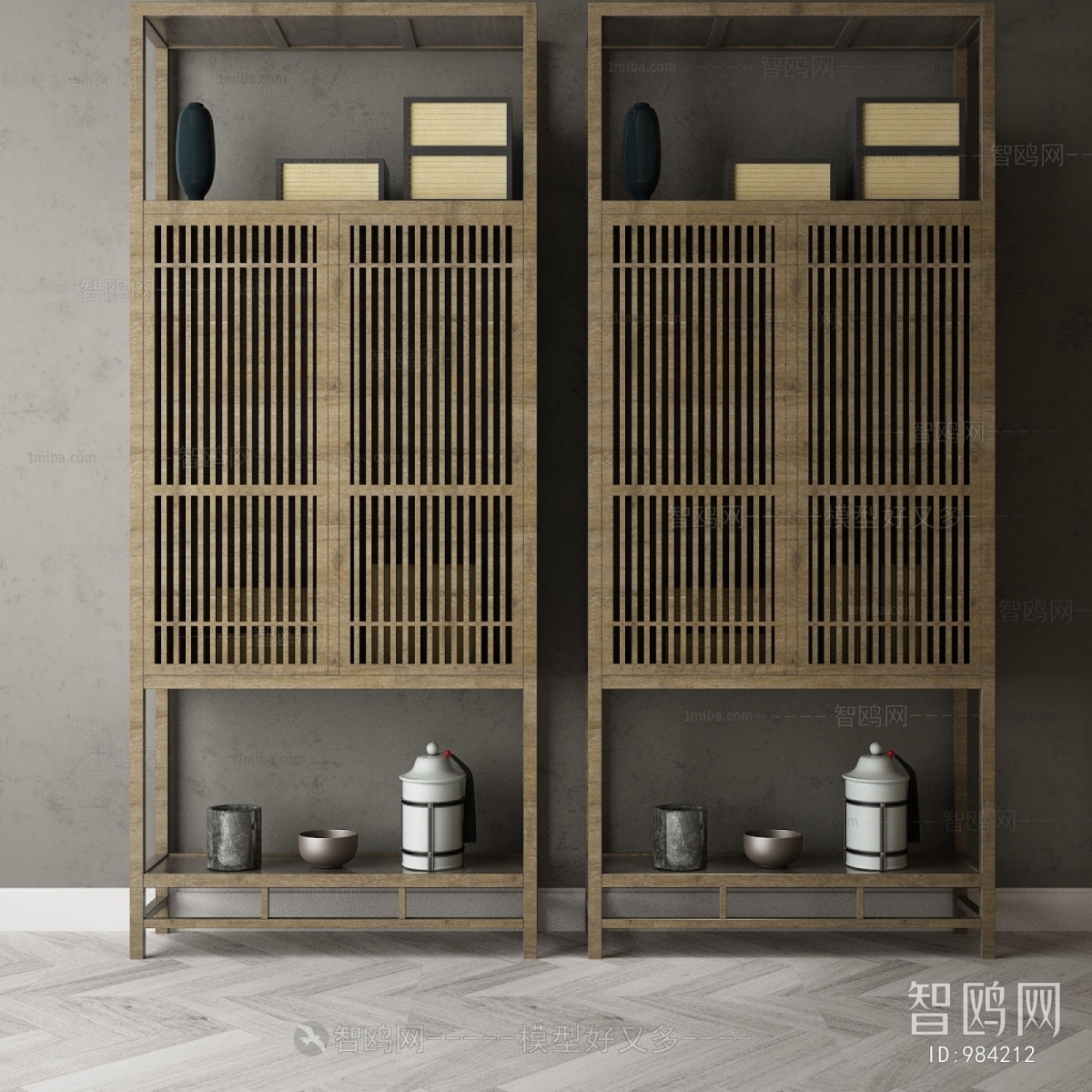 New Chinese Style Decorative Cabinet