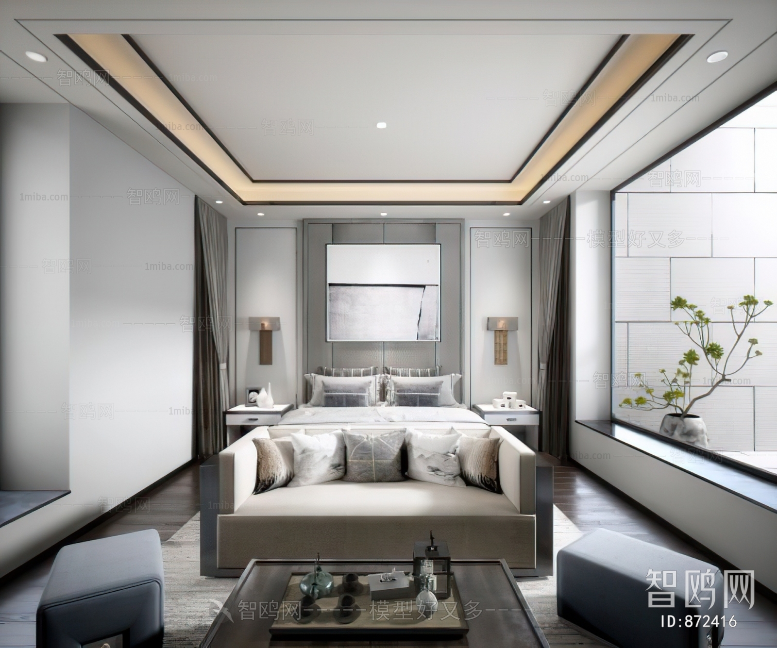 New Chinese Style Bedroom