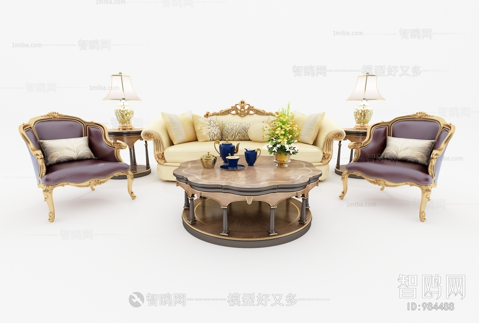 European Style Sofa Combination