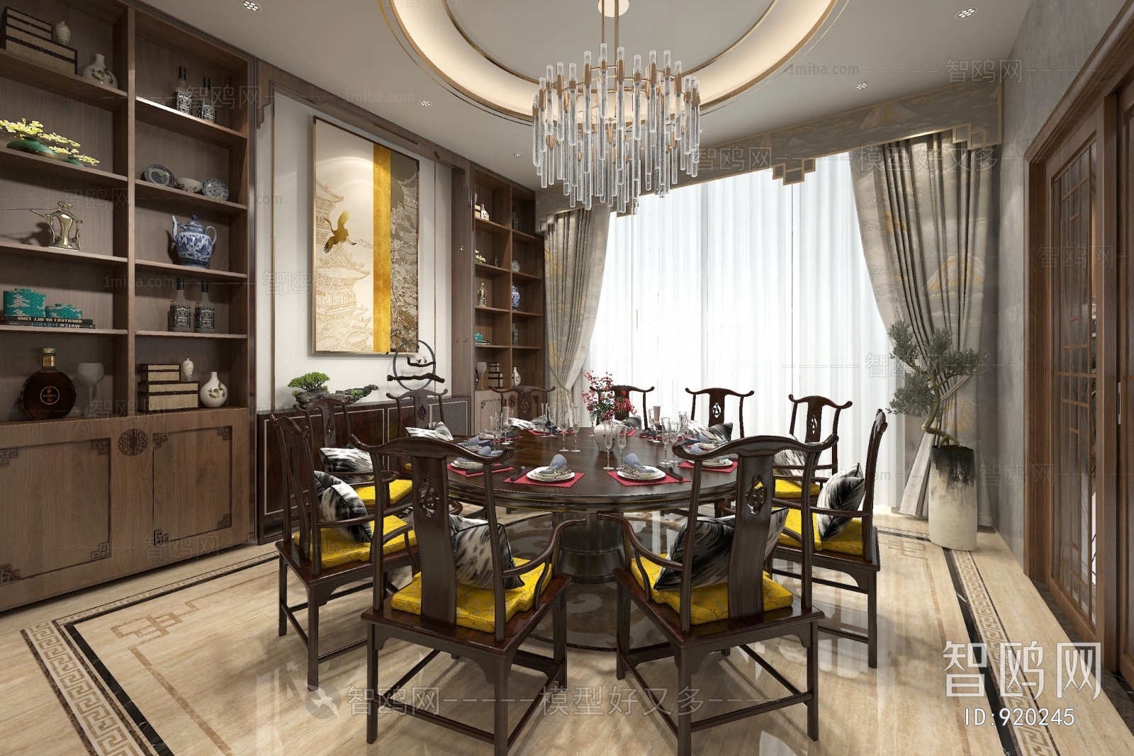 New Chinese Style Dining Room